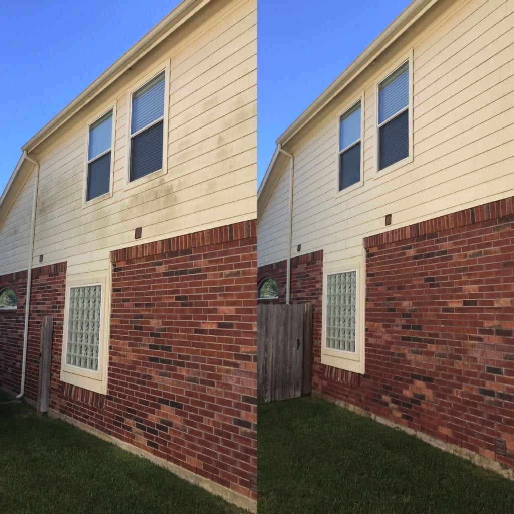 Before & After Pressure Washing